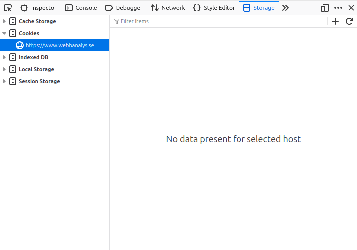 No computer cookies on this site
